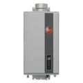 Rheem tankless water heater. For water heater repair, consider a modern, space-saving and energy-efficient tankless system in West Chester, PA.