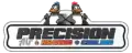 Elementor Header #58 displaying the Precision Air & Heating logo with penguin mascots, enhancing page relevance and SEO with visual branding.