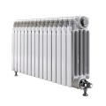 White radiator showcasing efficient heating design for home comfort and emergency heating solutions.