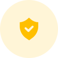 Shield icon representing security and benefits for HVAC career opportunities at Precision Air Heating & Cooling.