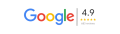 Google logo with 4.9-star rating and customer review count, emphasizing Precision Air Heating & Cooling's high customer satisfaction in HVAC services.