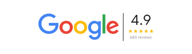 Google logo with a 4.9 star rating. Reviews from real people. Home service provider with top ratings.