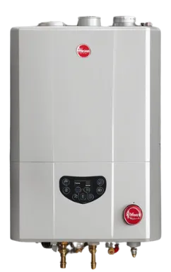 Rheem tankless water heater. Reliable hot water solutions for your home. Consider a tankless system for efficiency and space saving.