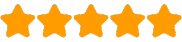 Five golden stars on black background. A perfect rating signifying excellence in service. Showcase of top-notch quality and satisfaction.