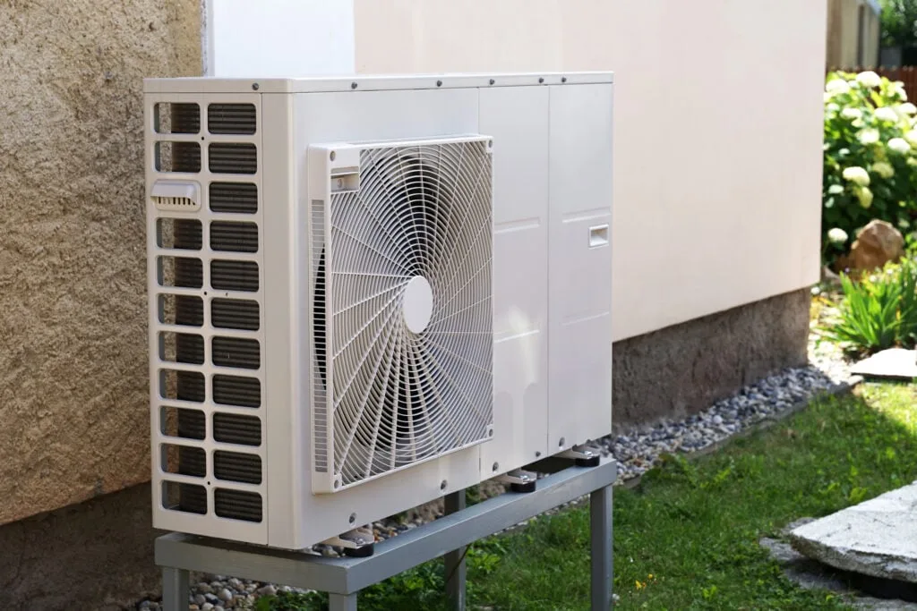 A heat pump operating in cold Pennsylvania weather